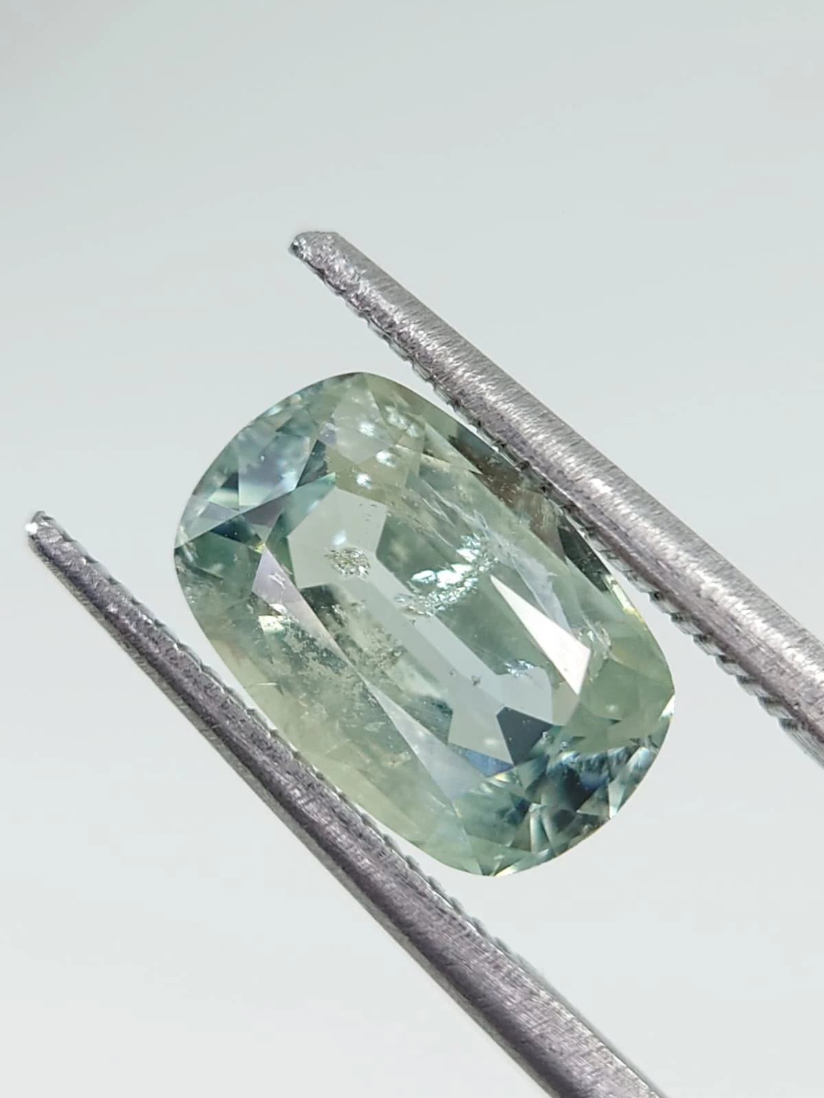 3ct Natural Cushion Faceted Sapphire from Nigeria — view 5
